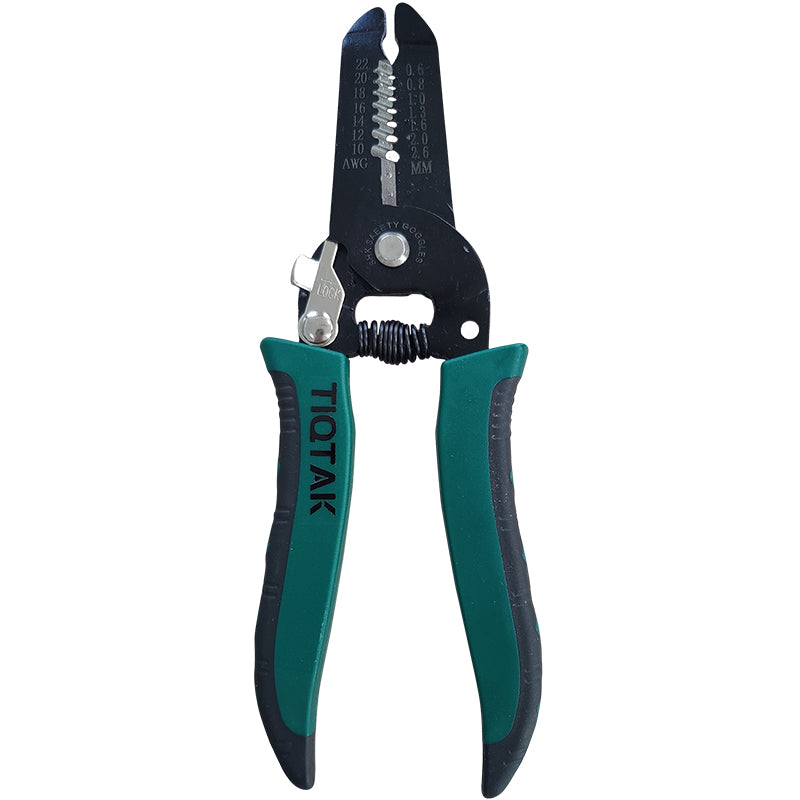 TIQTAK Professional 7-inch Wire Stripper / wire crimping tool, Wire Cutter, Wire Crimper, Cable Stripper, Wiring Tools and Multi-Function Hand Tool