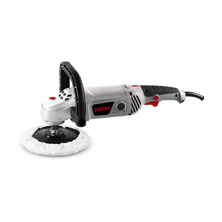 TIQTAK 400-3000rpm 180mm 1300w Polisher Machine Electric M14 Spindle Thread Soft Grip Variable Speed Polisher