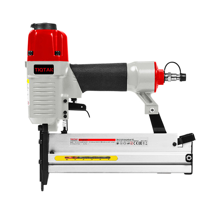 TIQTAK Air Brad Nailer F50/90 Load Capacity 100 Pcs Nail Gun Machine Furniture Air Stapler