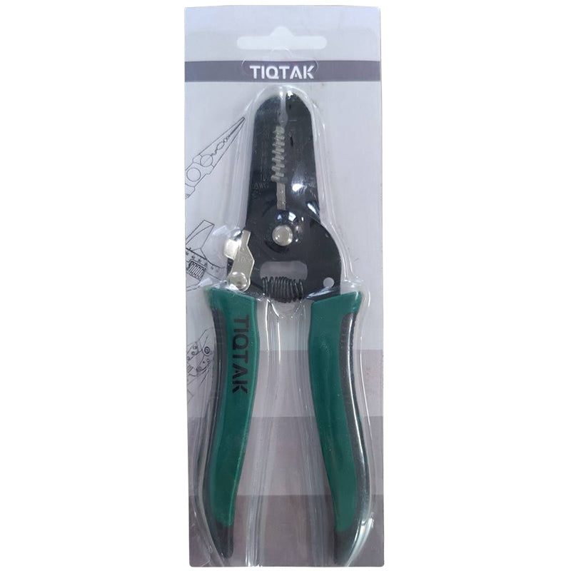 TIQTAK Professional 7-inch Wire Stripper / wire crimping tool, Wire Cutter, Wire Crimper, Cable Stripper, Wiring Tools and Multi-Function Hand Tool