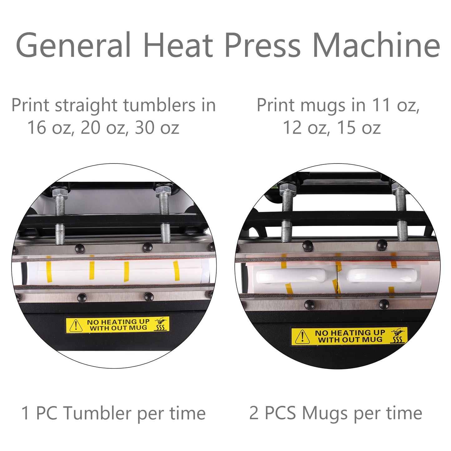 TIQTAK Tumbler Heat Press Machine 20-30 OZ 16OZ 110V Customized Birthday Gifts for Men Women Mug Cup Heat Transfer Sublimation Machine for 11OZ 12OZ 15OZ