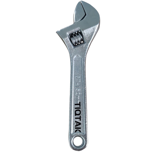 TIQTAK 6 Inch Adjustable Wrench Forged, Heat Treated, Chrome-plated 1PCS