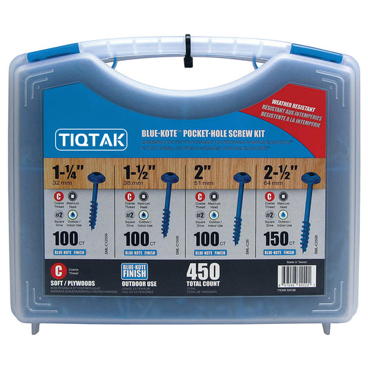 TIQTAK Pocket-Hole Screw Kit