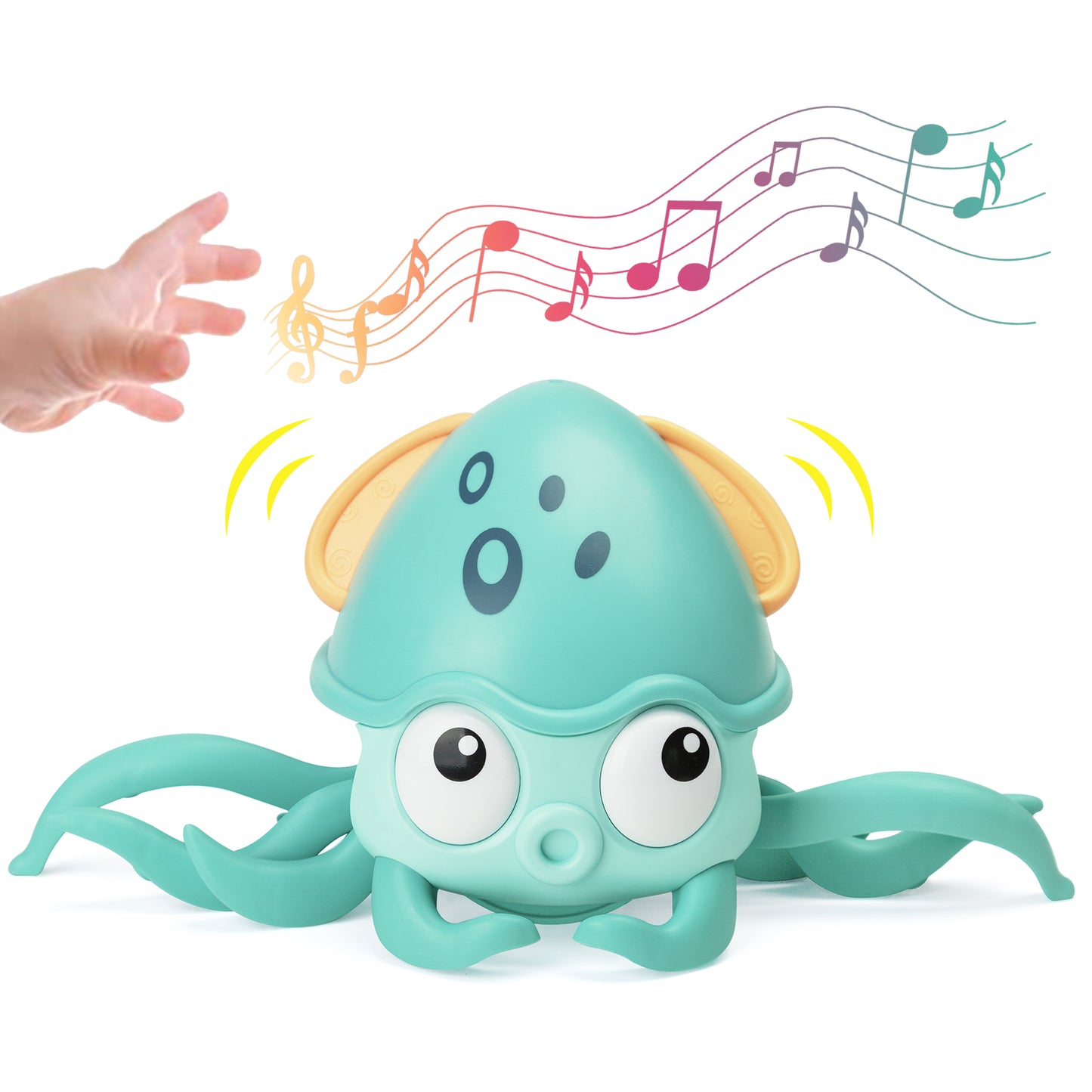 Treetoi Baby Musical Toys for Toddlers Crawling Octopus Dancing Toy LED Light Up Toys for Kids Birthday Gifts for Boys Girls…